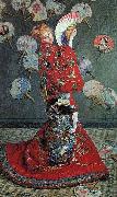 Claude Monet Madame Monet in a Japanese Costume, oil painting reproduction